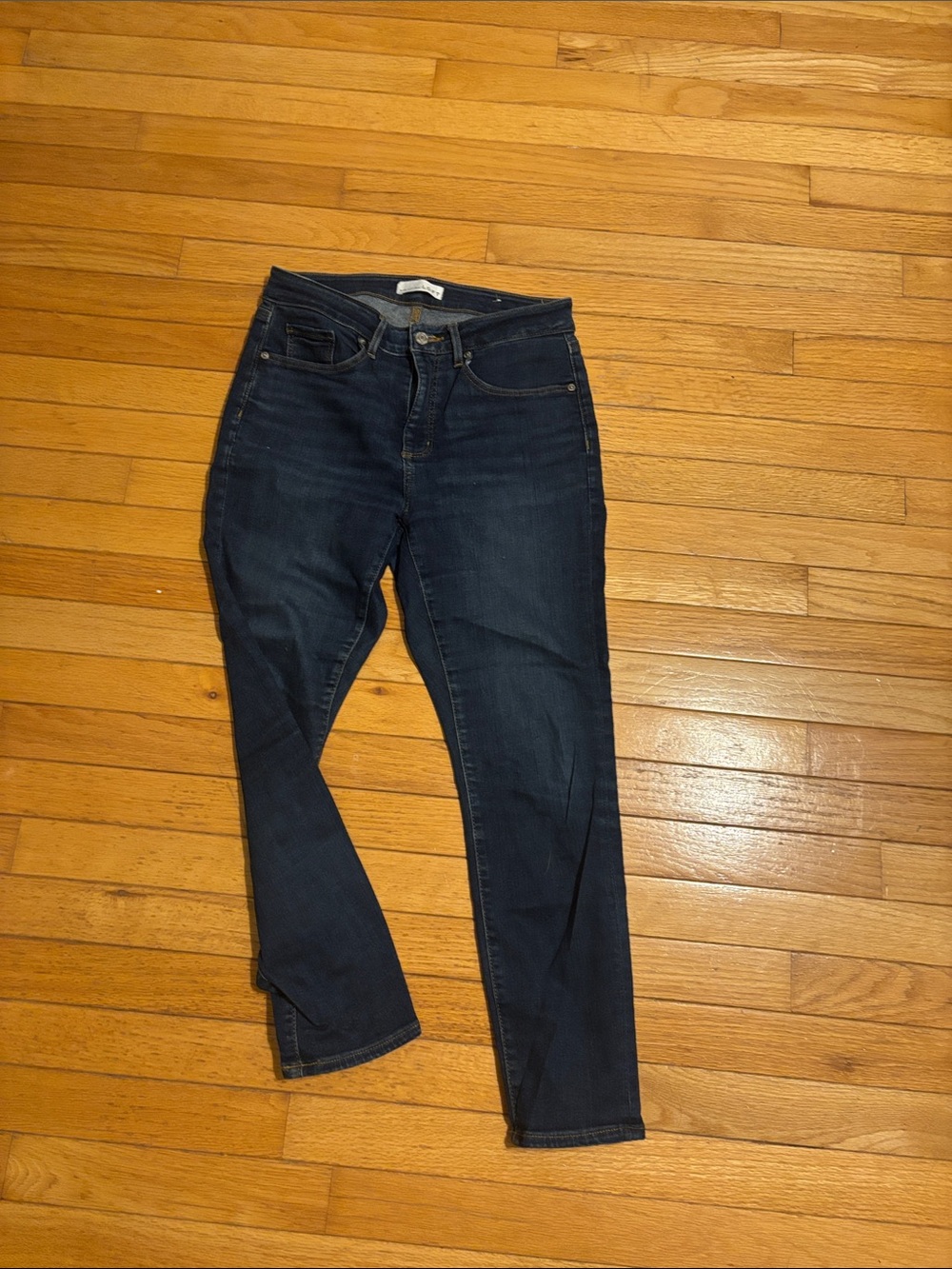 LOFT Dark Indigo Skinny Jeans